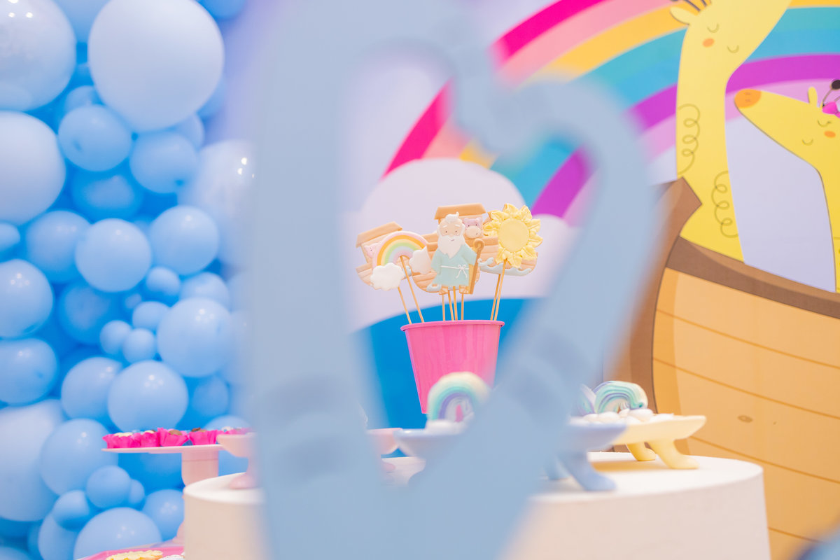aniversário infantil evangélico, aniversário infantil tema arca de noé, decoração Arca de Noé, buffet kolore bauru, fotografo infantil em bauru