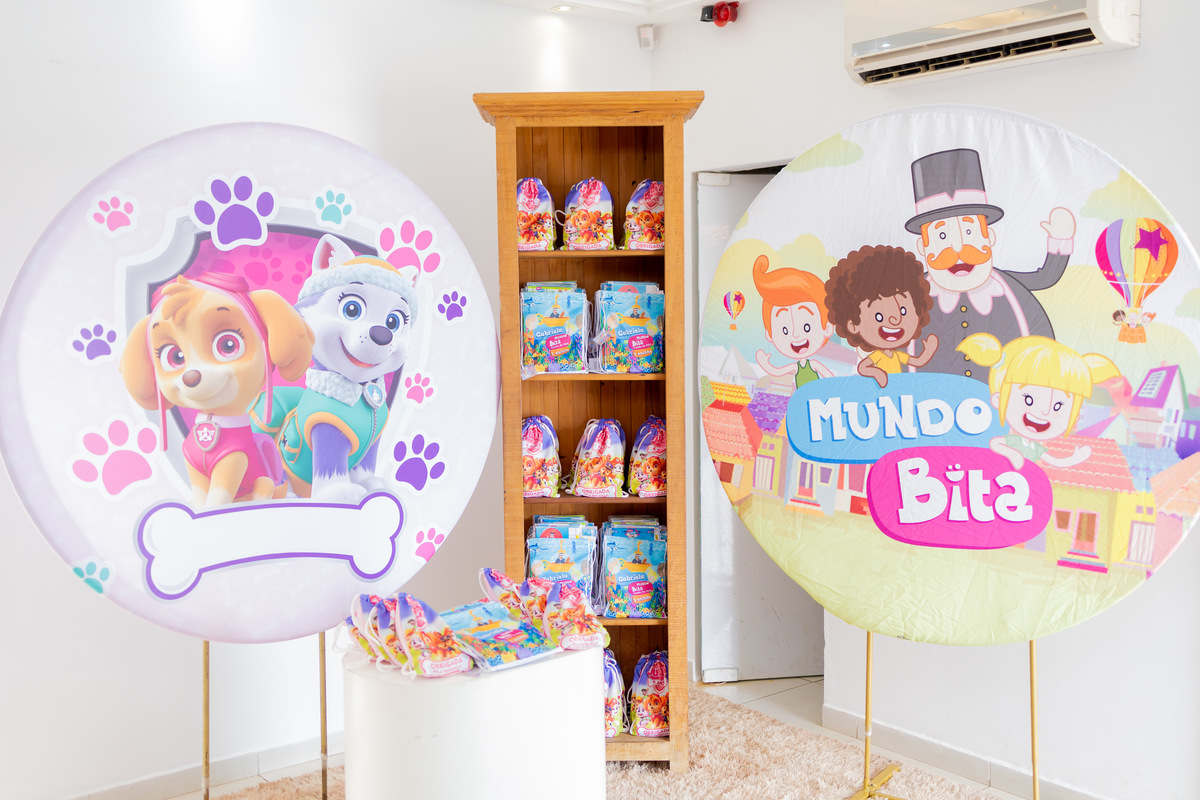 aniversario infantil bauru, decoração mundo bita fundo do mar e patrulha canina, decoração dupla, buffet zappteen bauru, fotografo bauru, fotografo festa infantil em bauru