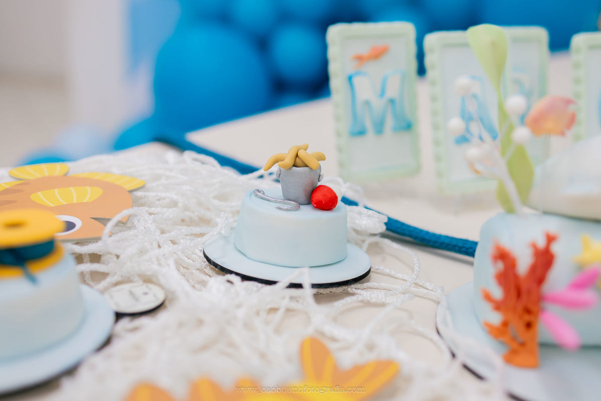 aniversário infantil tema pesca, aniversário tema pescador, decoradora em bauru, fotografo infantil em bauru, buffet zappteen, doces personalizados tema pescador