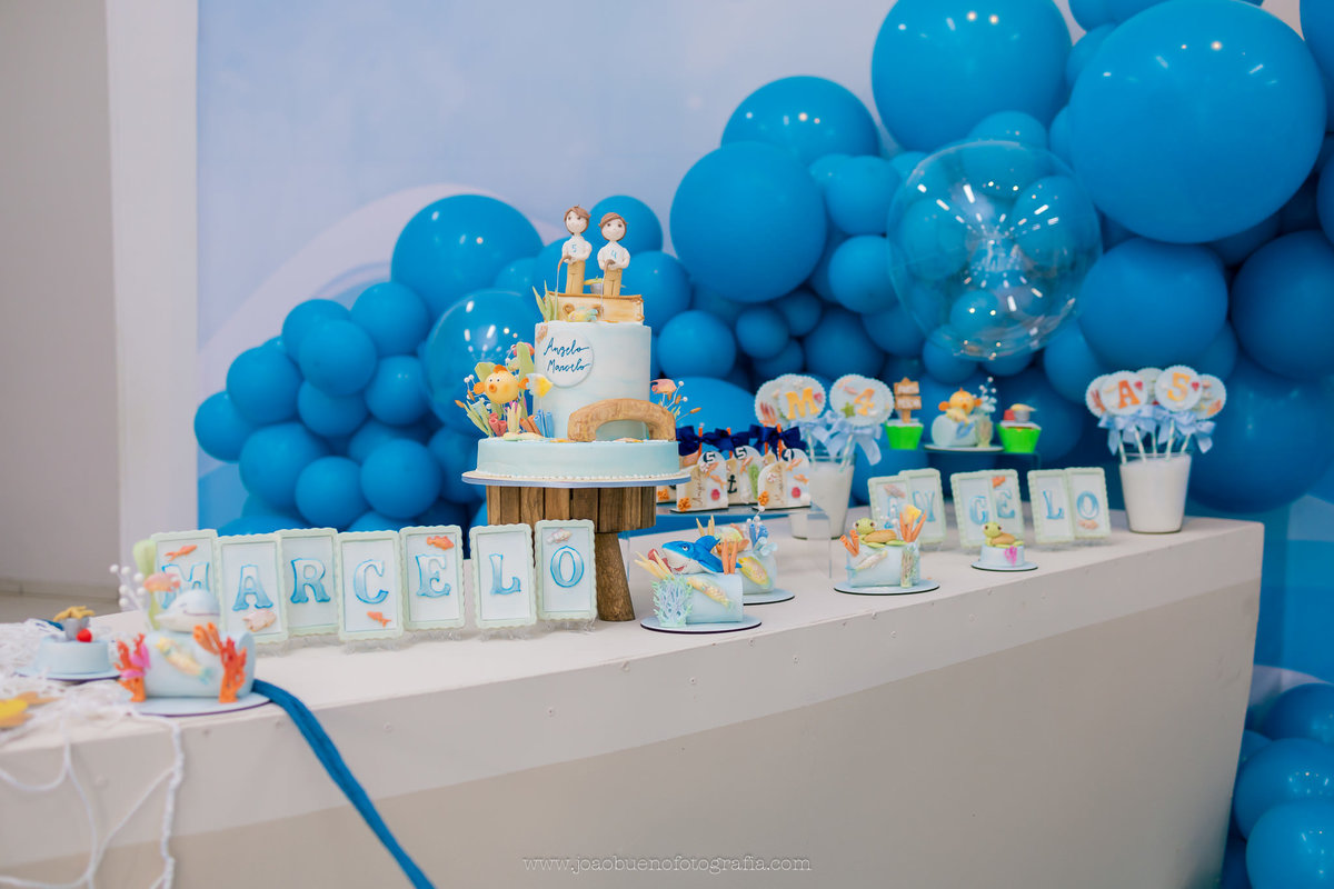 aniversário infantil tema pesca, aniversário tema pescador, decoradora em bauru, fotografo infantil em bauru, buffet zappteen, doces personalizados tema pescador