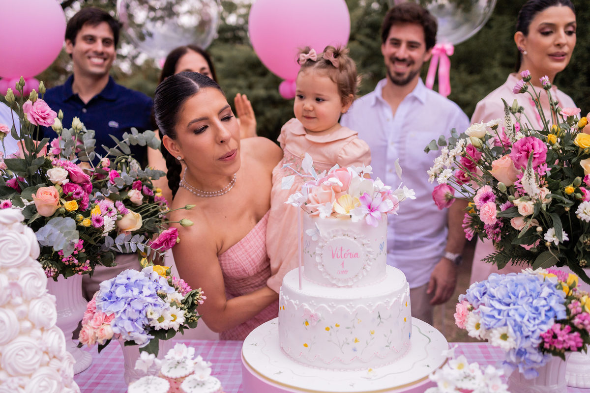 aniversário infantil, aniversário infantil em Bauru, decoração minimalista de menina, decoração com flores, fotógrafo bauru, fotografo festa em Bauru