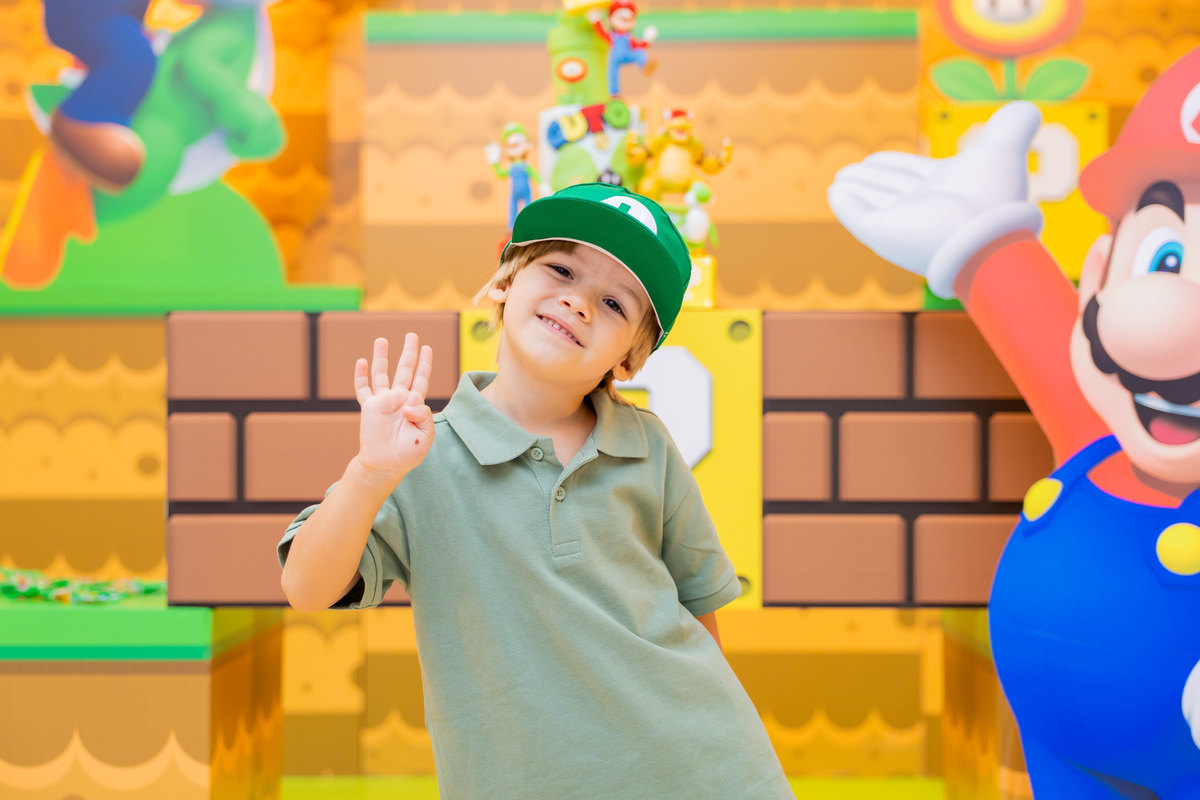 Buffet Space Fun & Fest Bauru, fotografo bauru, festa infantil em bauru, decoradora Livia Piotto, decoração Super Mario