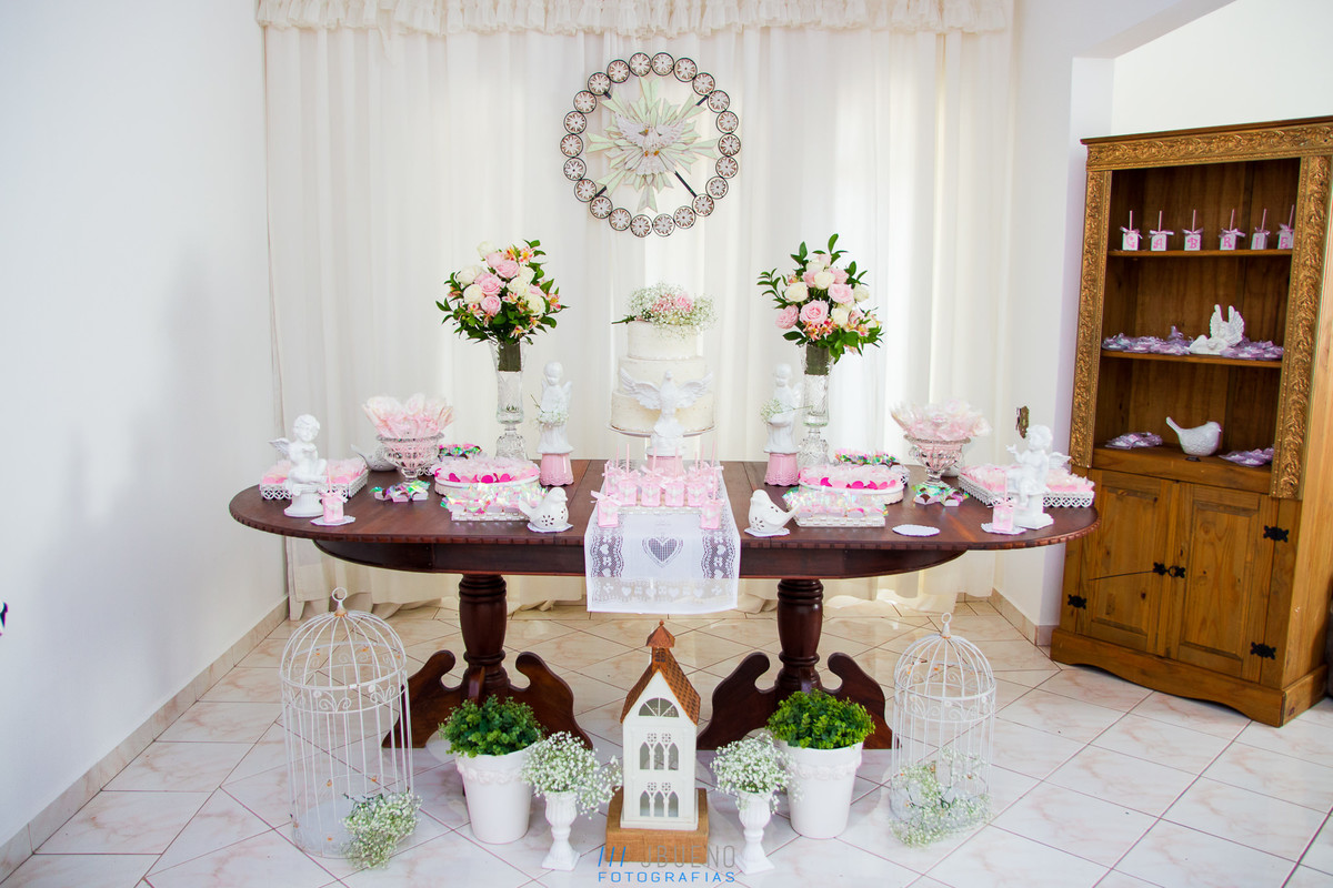 decoração completa para batismo