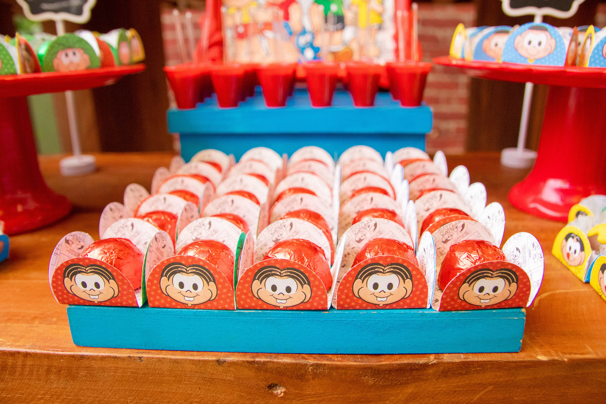 Doces personalizados da turma da Mônica, bombom da turma da Mônica