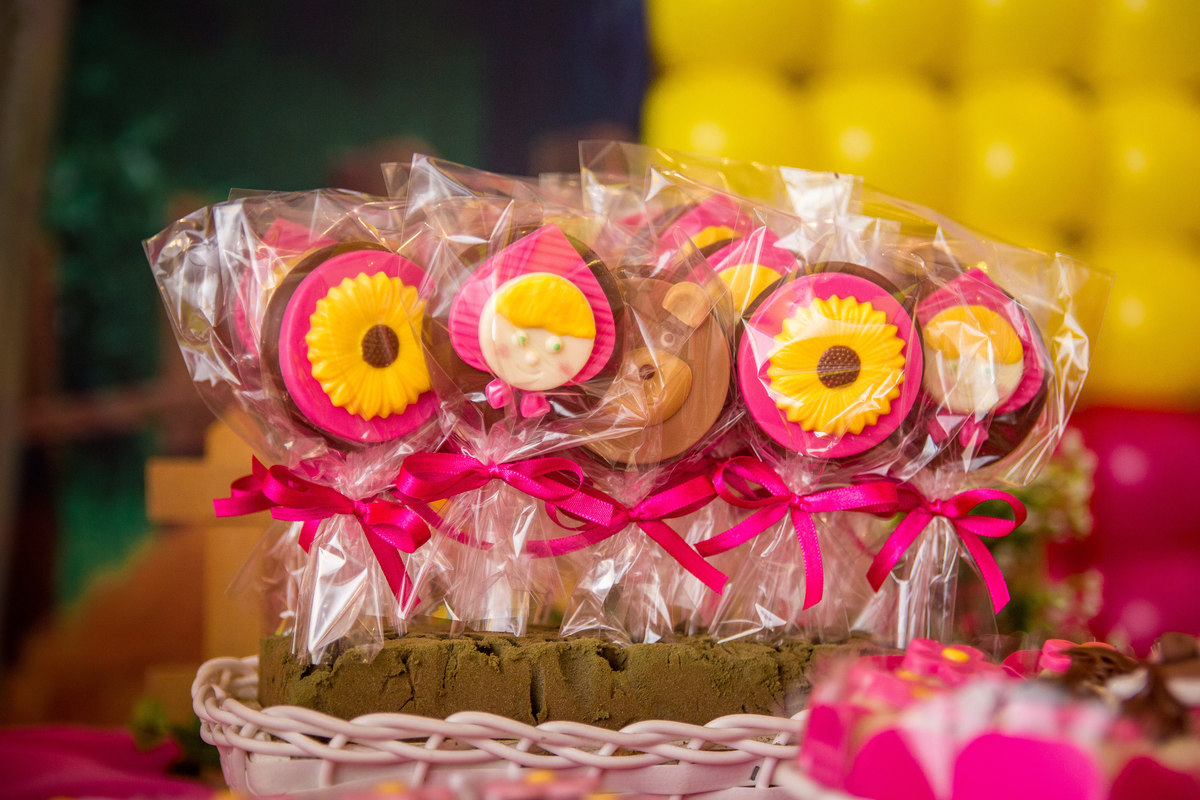 Pirulito personalizado Masha e o Urso