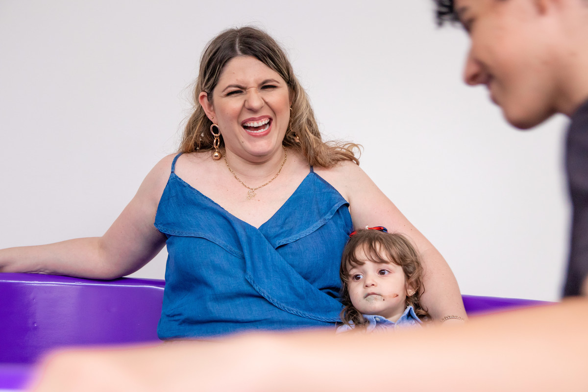 Mãe e filha na labamba