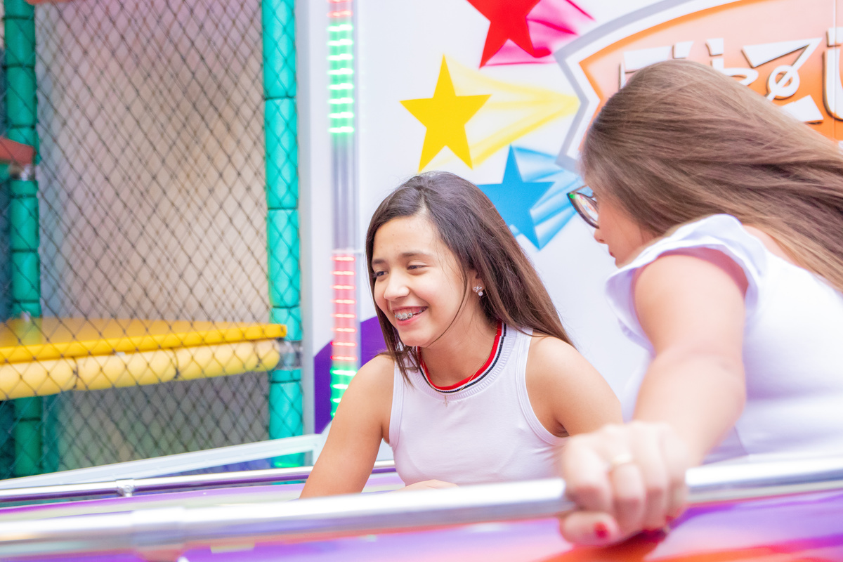 irmãs brincando na labamba