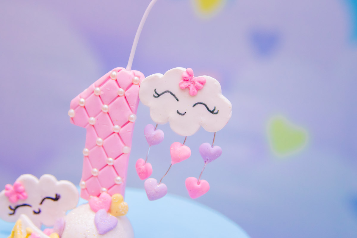 Vela personalizada chuva de amor