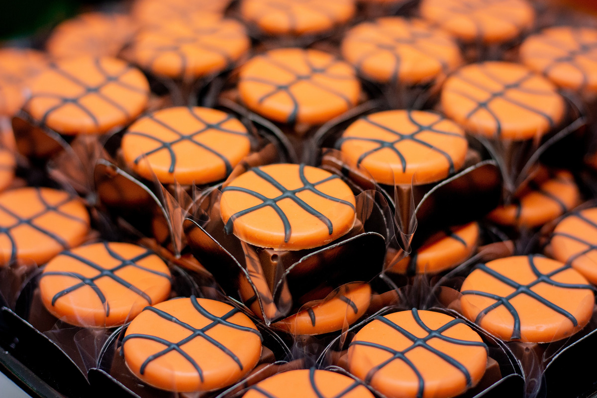 doce personalizado bola de basquete
