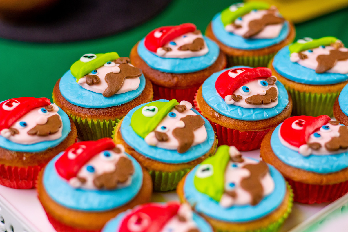 Cupcake personalizado Mario Bros 