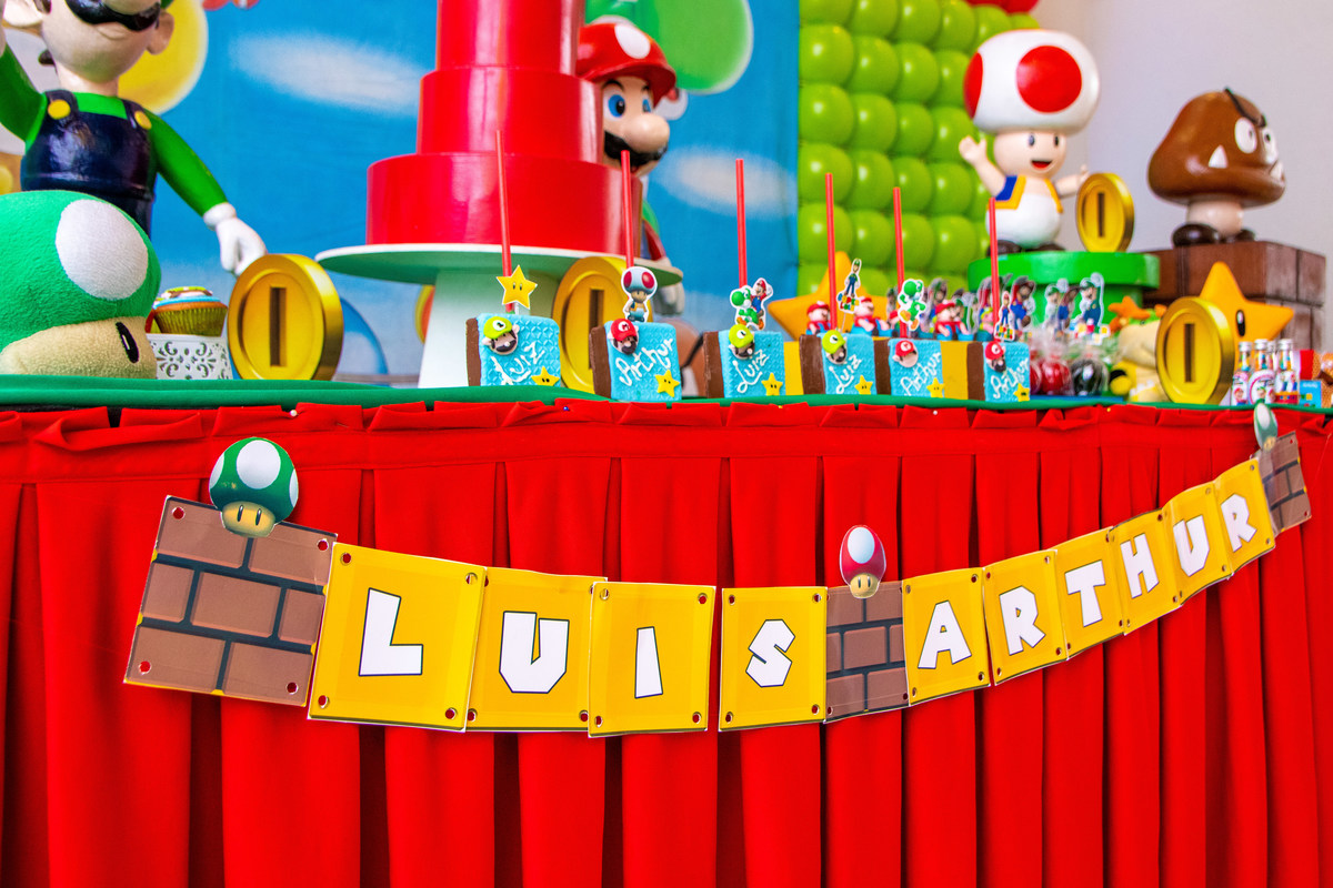 Decoração para aniversário Mario Bros 