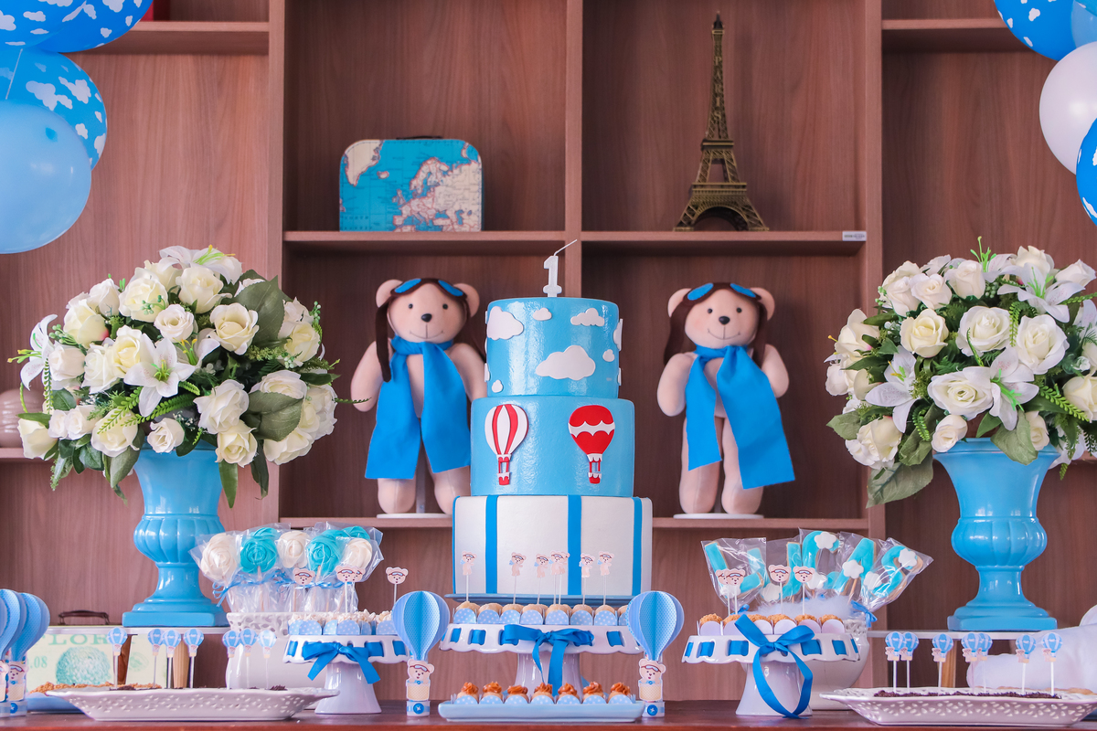 decoração aviador aniversário