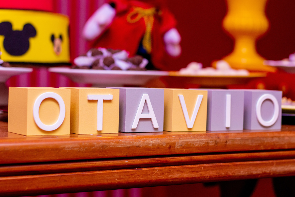 Cubos com nome para aniversário