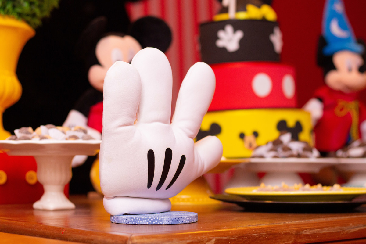 Itens de decoração, mão do mickey mouse