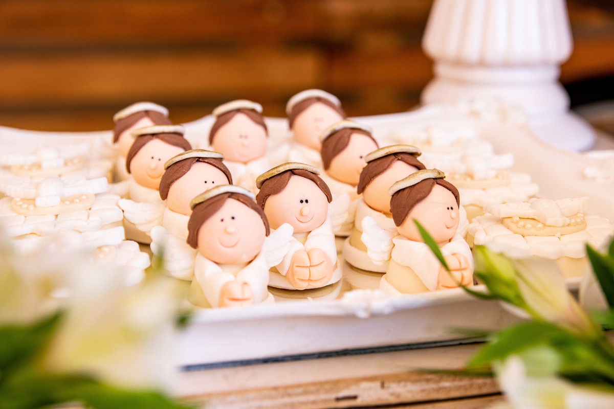 Doces personalizados para batismo, doce personalizado de anjinho