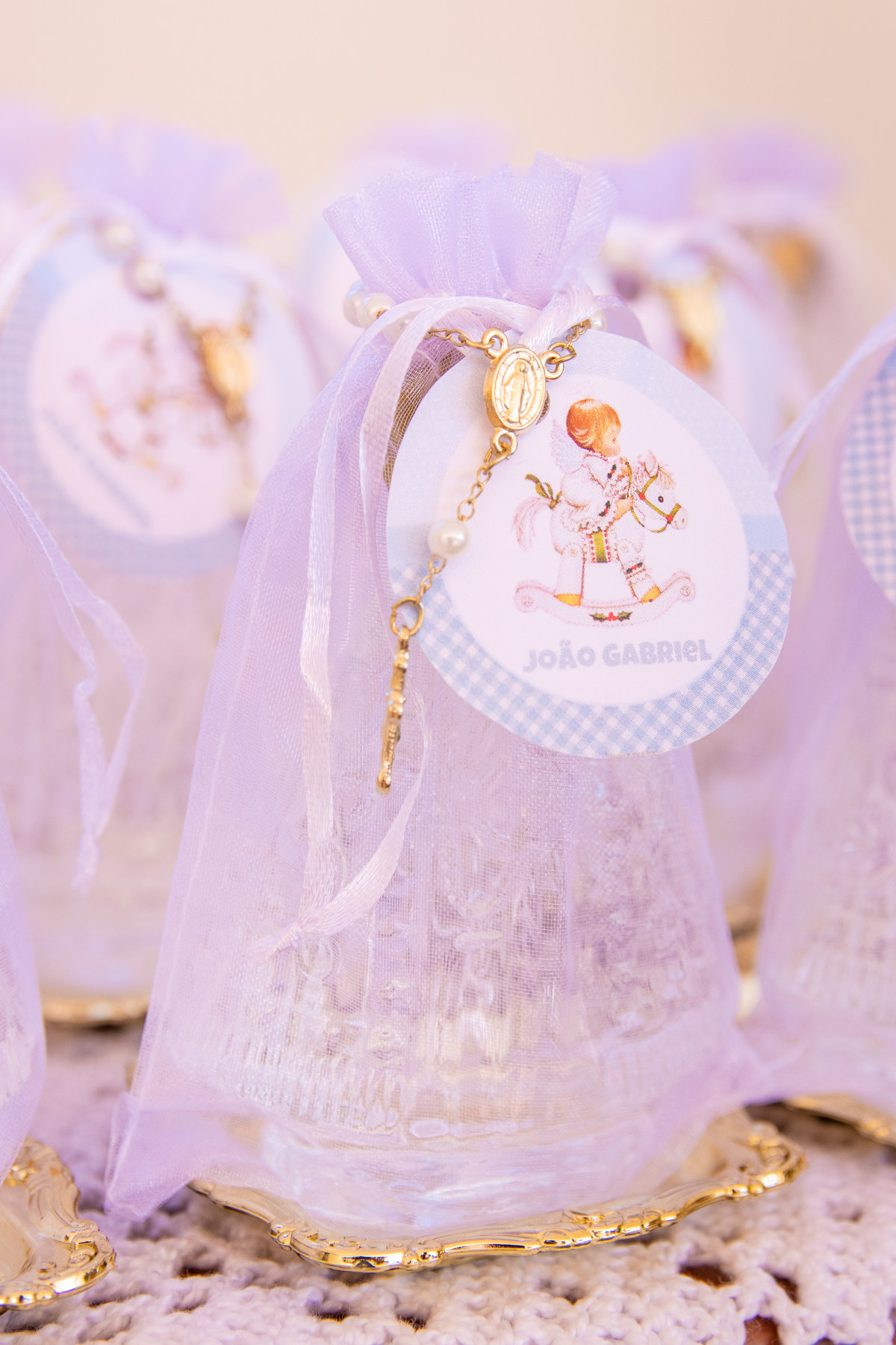 Lembrancinha personalizada para batismo