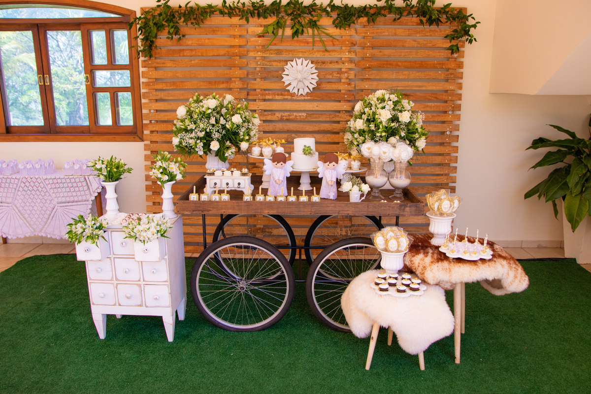 Decoração completa para batismo