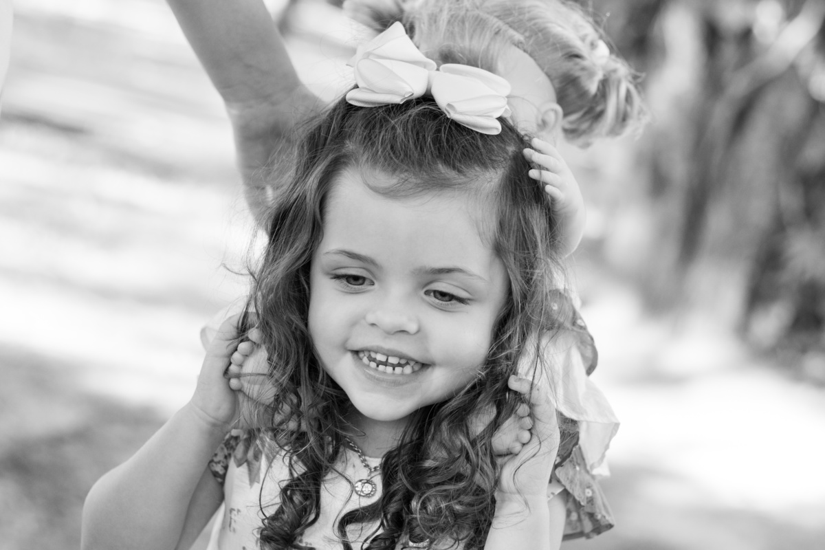 Jardim Botânico de Bauru, Ensaio infantil tema Minnie, criança brincando com sua boneca