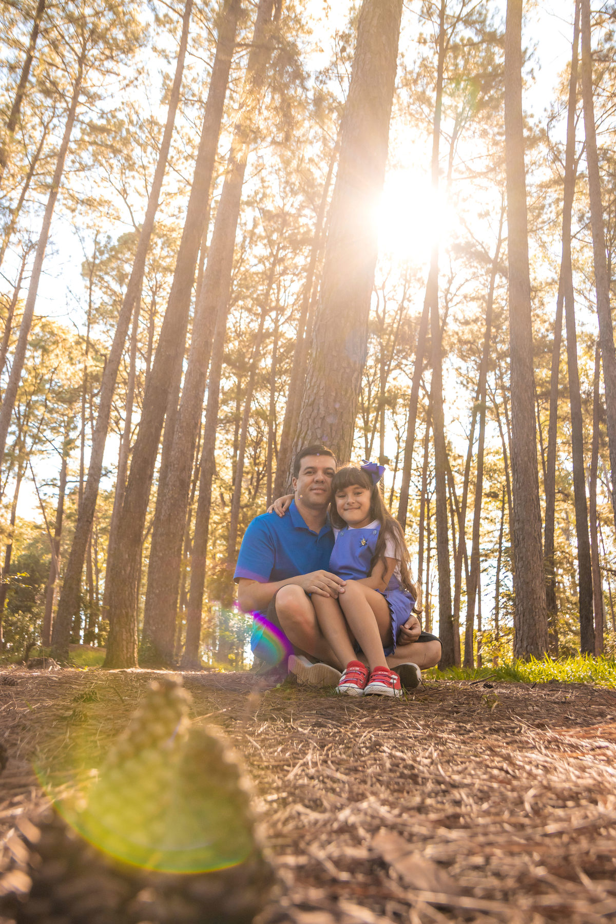 horto florestal bauru, Ensaio em família, pai e filha