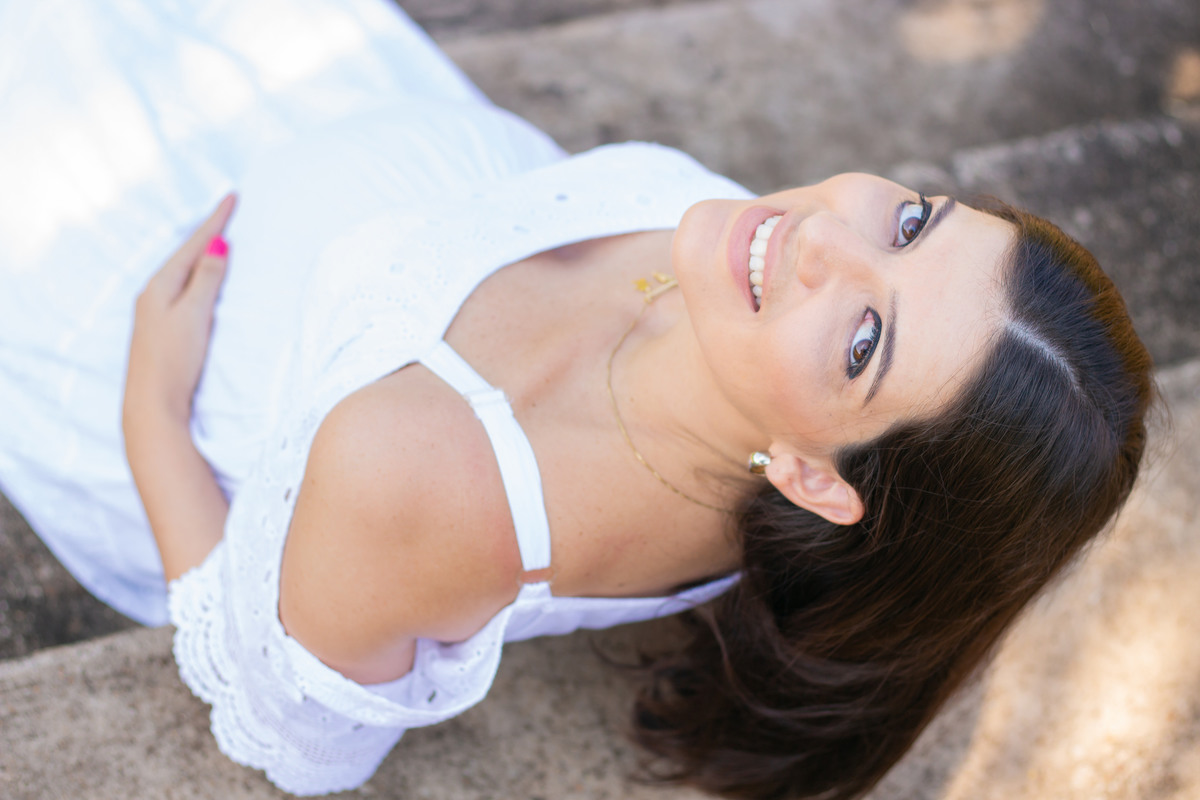 jardim botânico bauru, Ensaio gestante, grávida olhando para cima