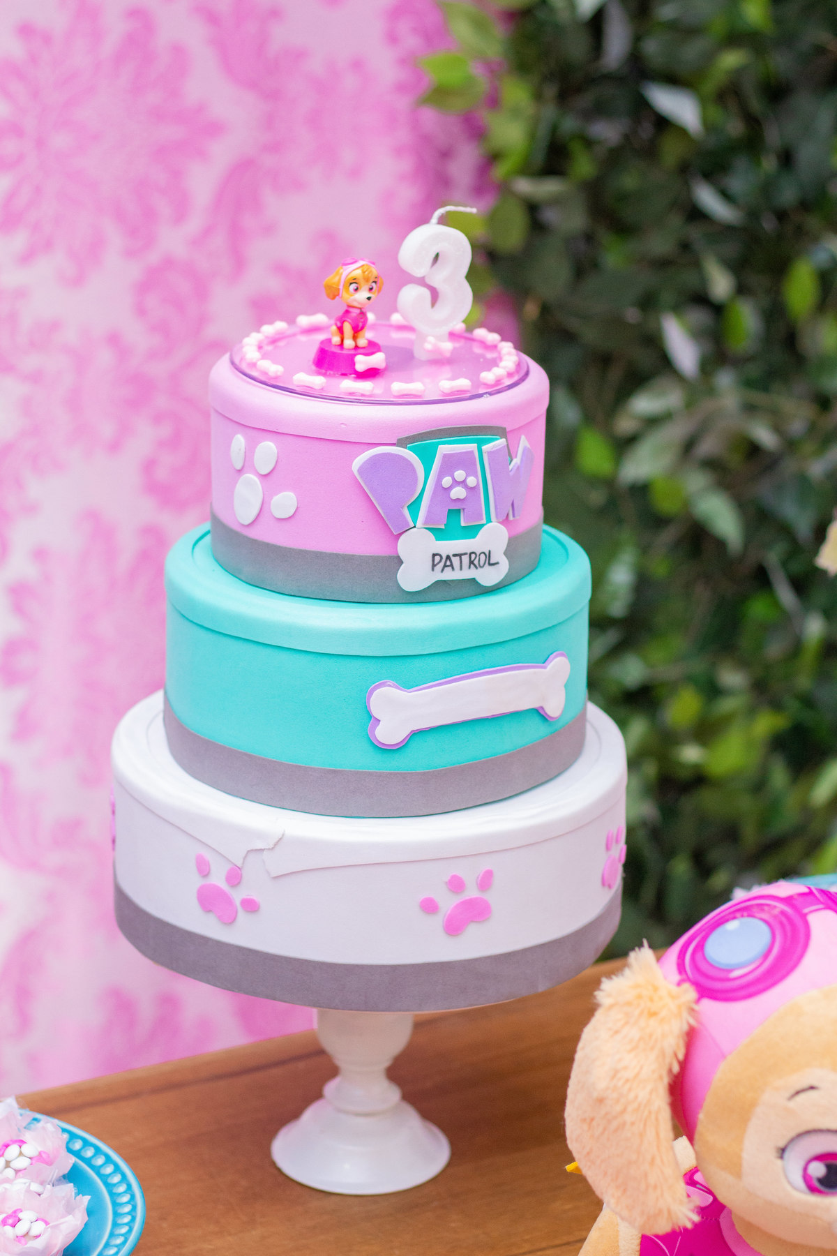 Buffet Pipoca Bauru, bolo fake da patrulha canina