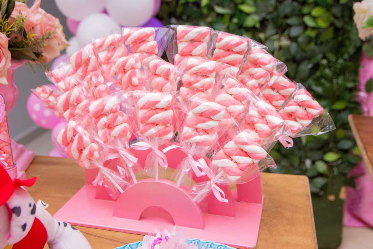 marshmallow rosa da patrulha Buffet Pipoca Bauru, canina