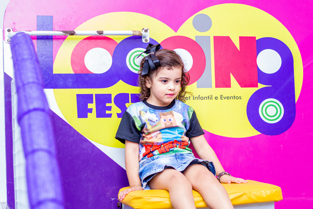 Buffet Looping Bauru, aniversário infantil, criança brincando no tombo legal