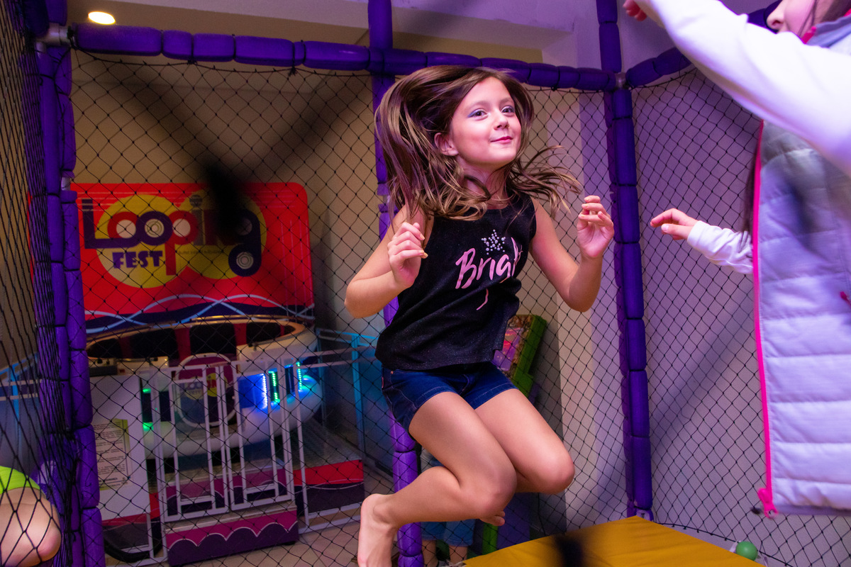 Buffet Looping Bauru, aniversário infantil, amigas no pula pula