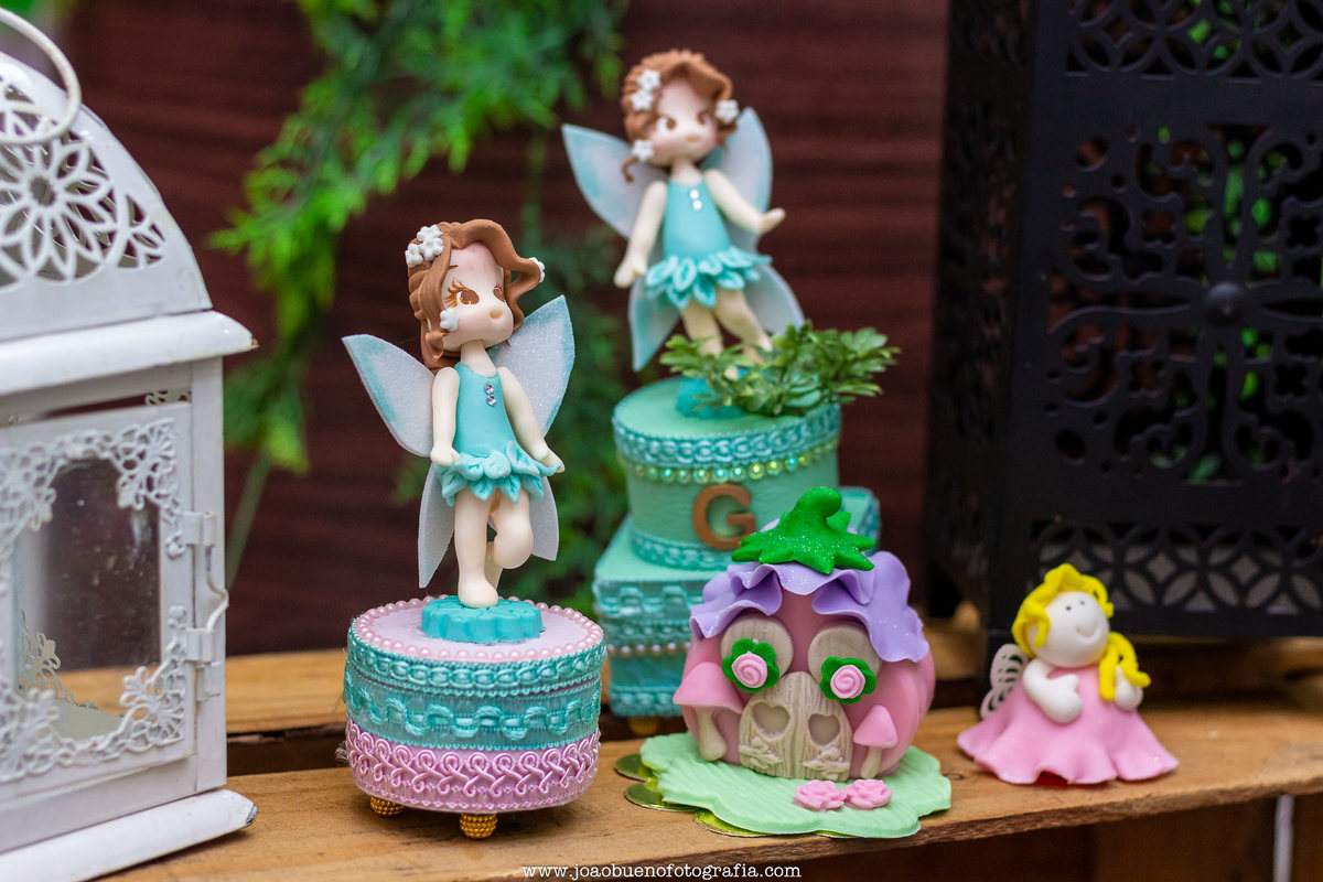 buffet pipoca 2 bauru, aniversário fada, lembrança para aniversário de fada, fada em biscuit