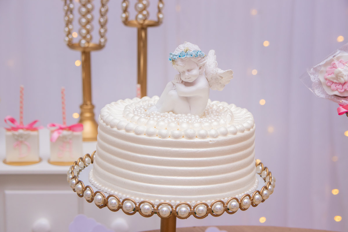 Paróquia Universitária do Sagrado Coração de Jesus - Bauru, bolo para batizado, bolo personalizado para batizado