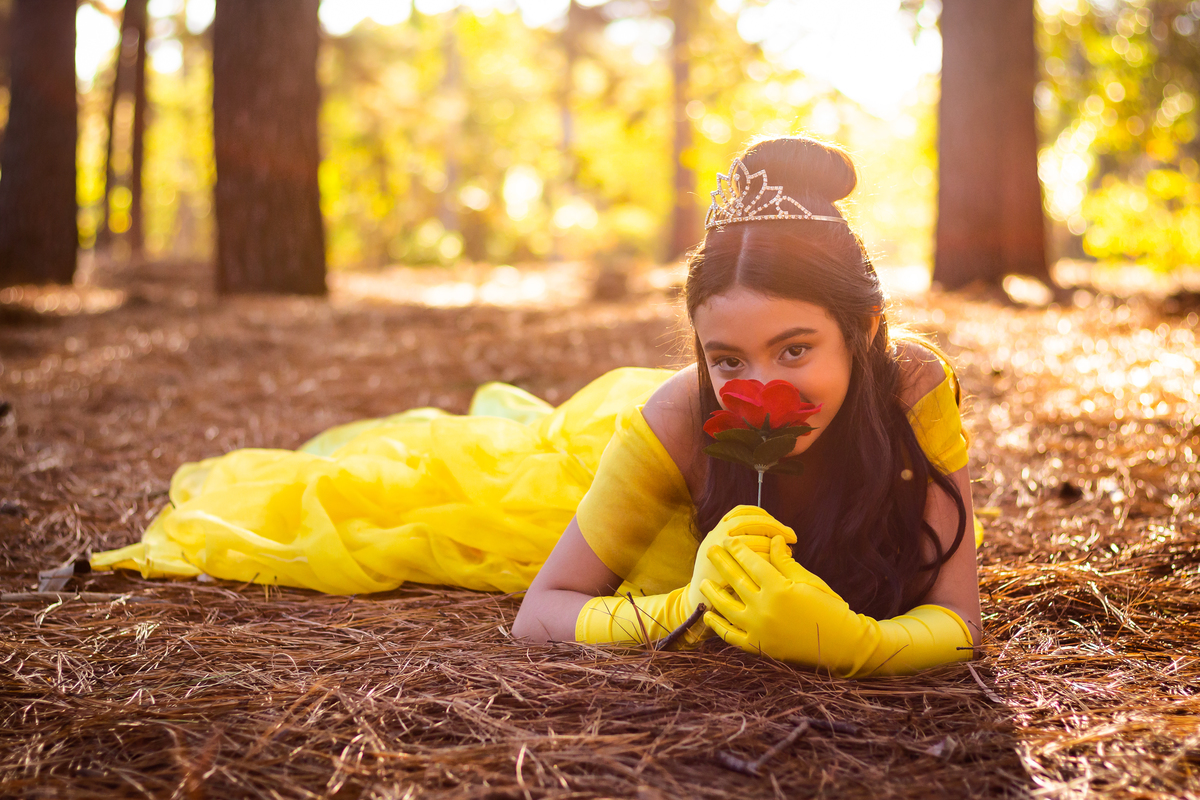 horto florestal bauru, ensaio a bela e a fera, ensaio externo a bela e a fera, rosa a bela e a fera, ensaio de menina