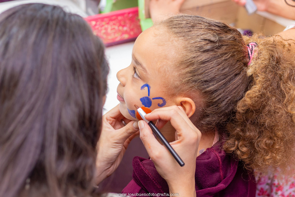 Jardim das festas Bauru, aniversário infantil Bauru, buffet infantil Bauru, pintura facial em criança