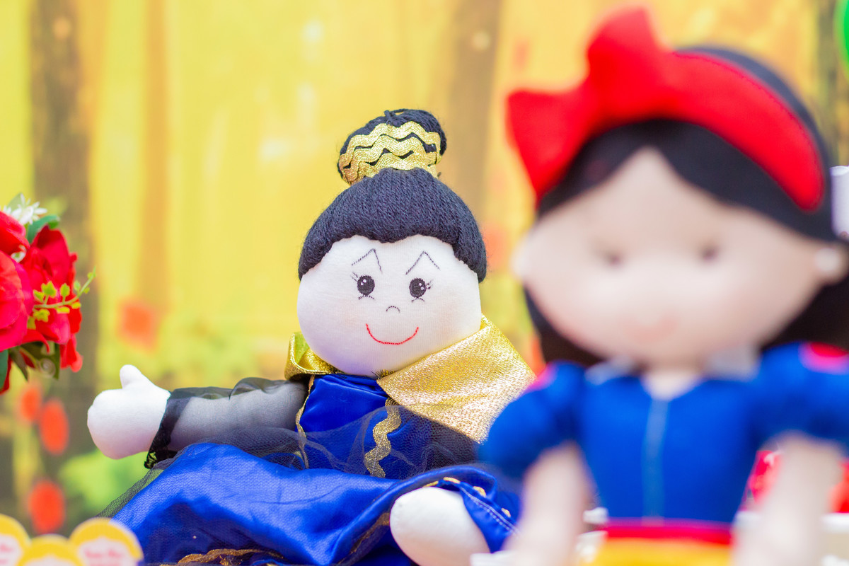 buffet biscoito bauru, buffet infantil bauru, aniversário infantil bauru, boneca de feltro branca de neve