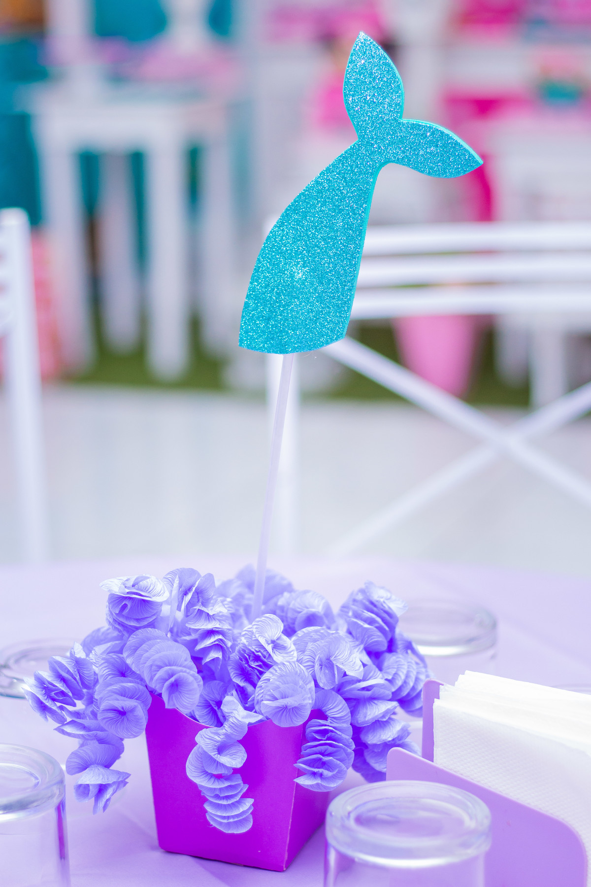 buffet biscoito bauru, buffet infantil bauru, aniversário infantil bauru, centro de mesa da pequena sereia