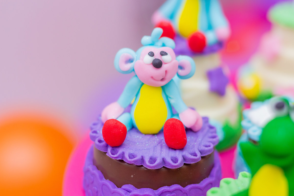 Buffet Infantil Boomerang Bauru, Festa infantil Bauru, aniversário tema Dora Aventureira, docinho personalizado macaco da dora