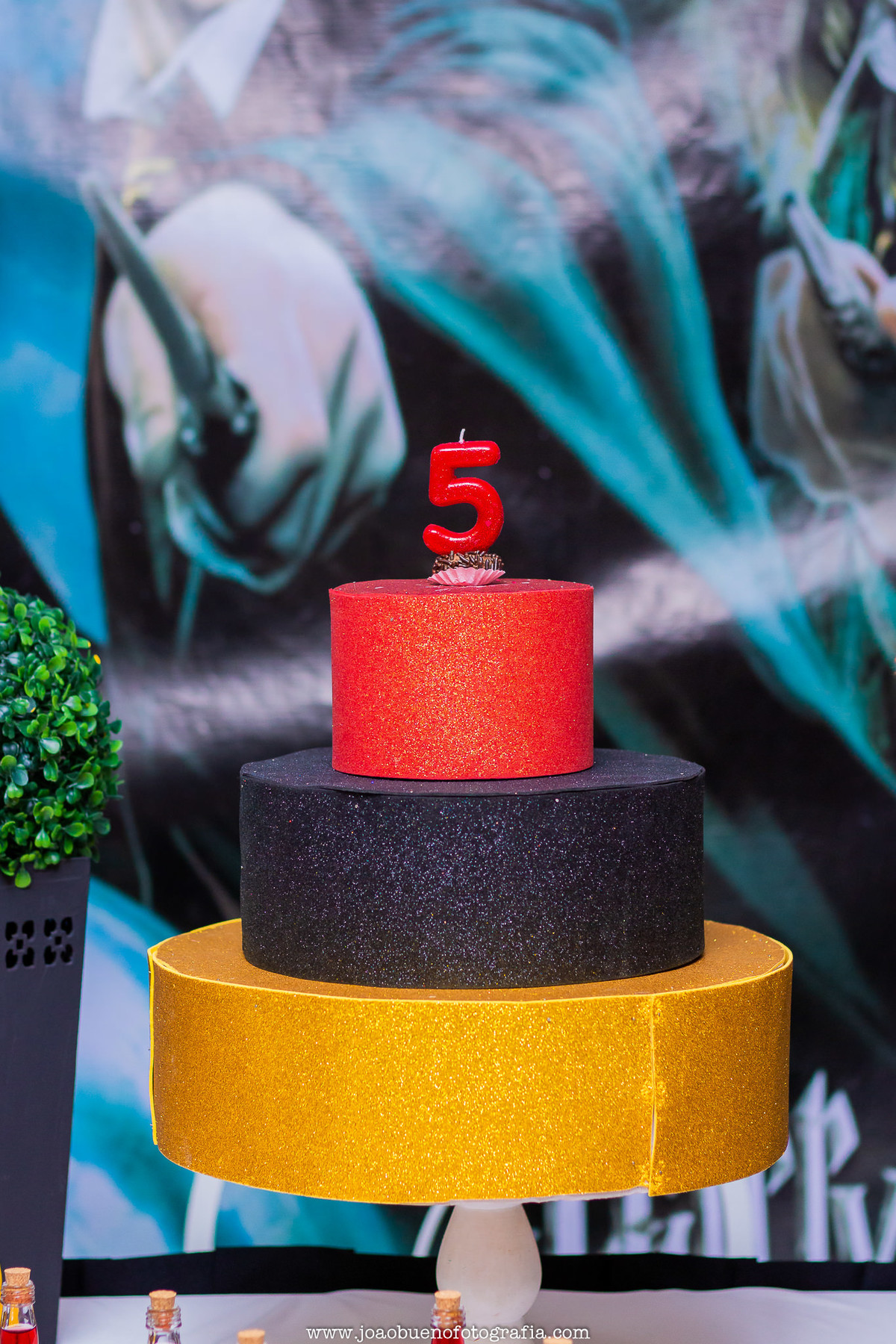 Buffet infantil Jardim das Festas, buffet infantil bauru, aniversário tema harry potter, bolo fake harry potter