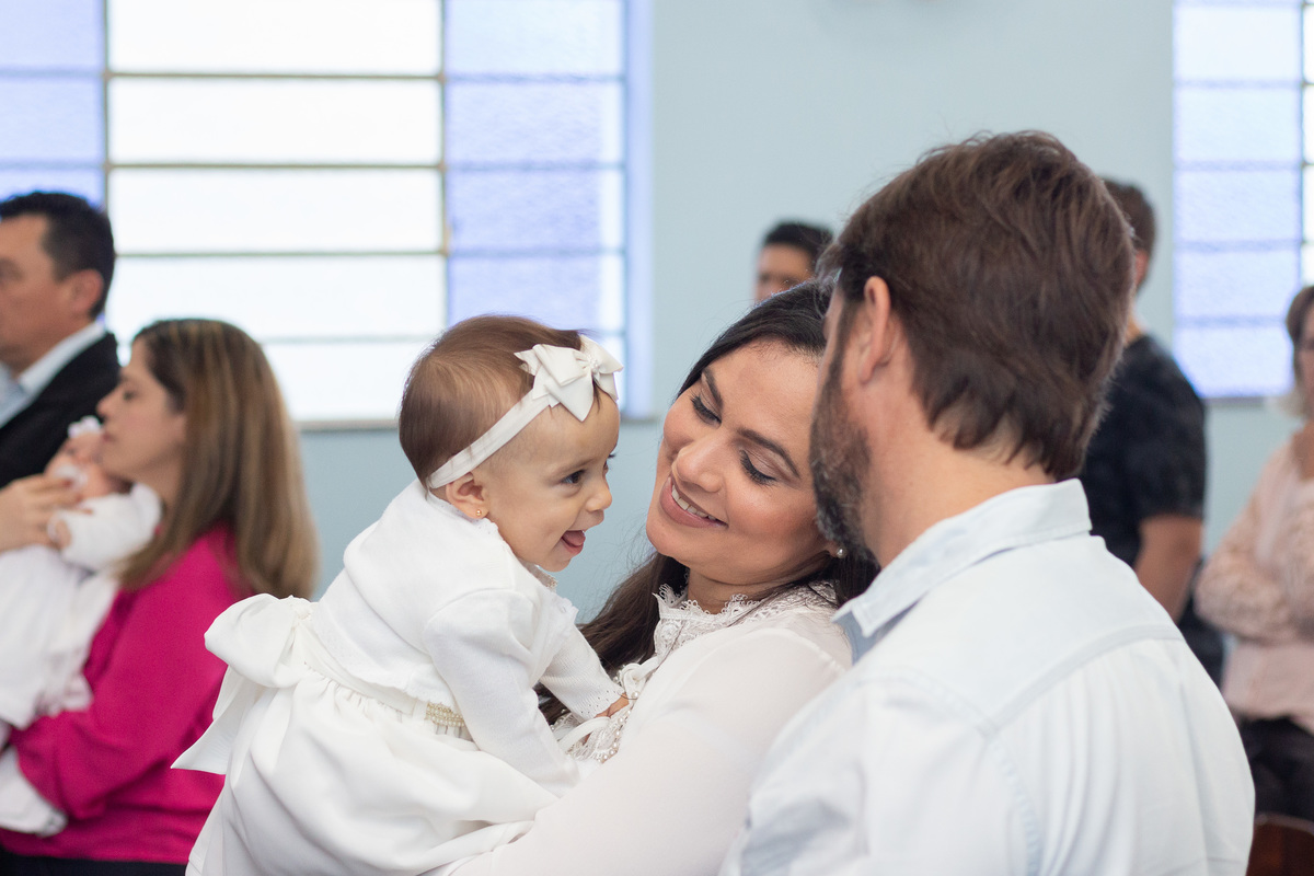 Paróquia Nossa Senhora das Graças Bauru, batizado em Bauru, pais e filha em seu batismo