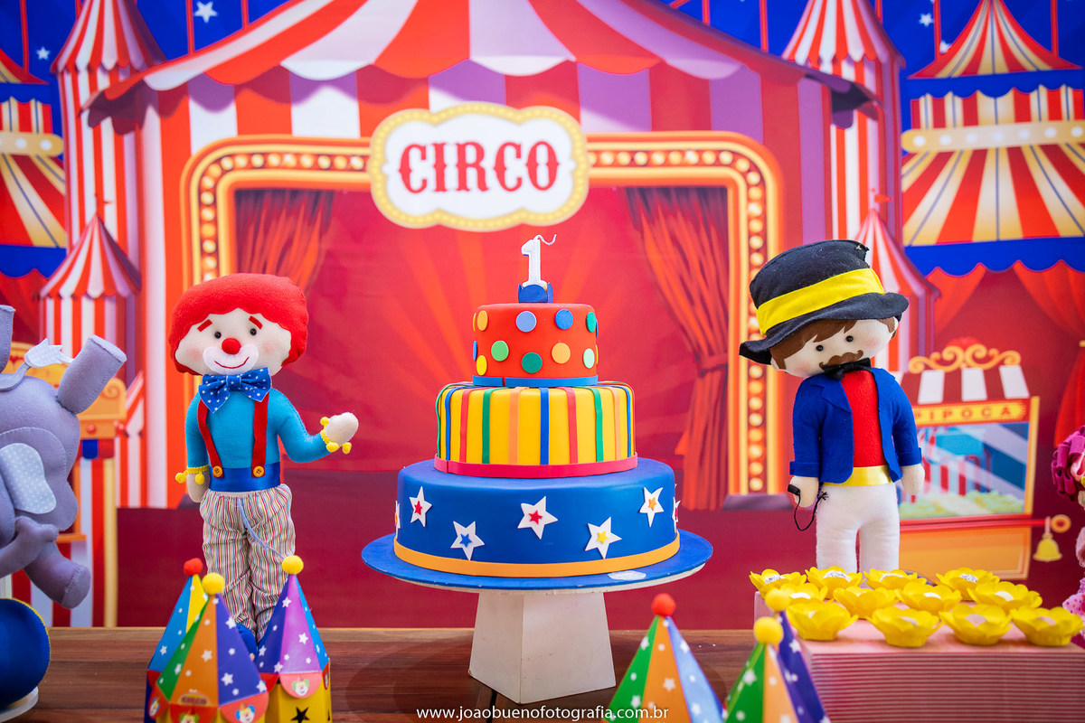 Looping buffet infantil em bauru, decoração circo. fotógrafo em bauru, joão bueno fotografia, bolo fake tema circo