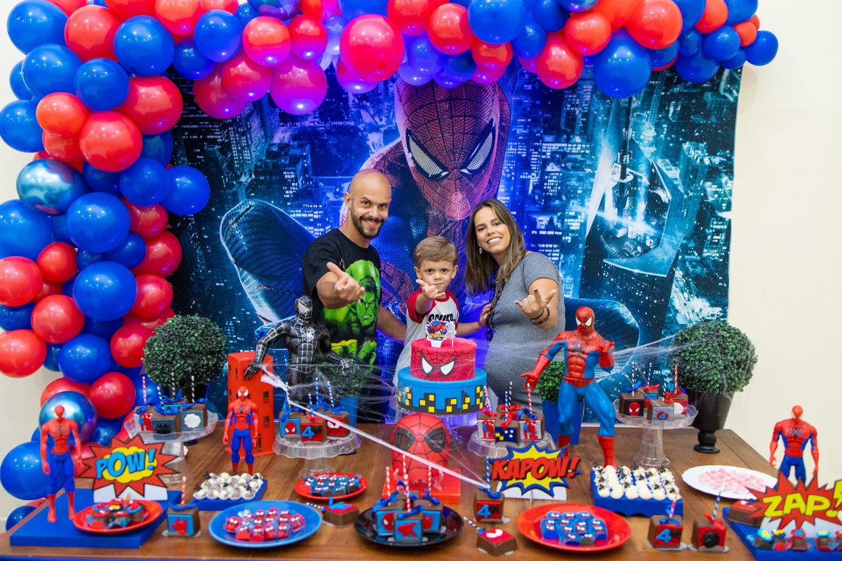 festa spider man homem aranha bauru aniversario infantil menino fotografia de familia