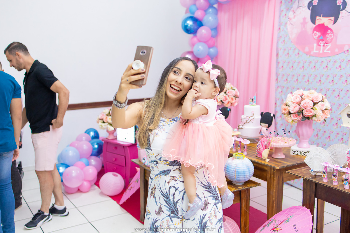 festa kokeshi japonesa oriental menina liz bauru primeiro aninho boneca família tia festa infantil