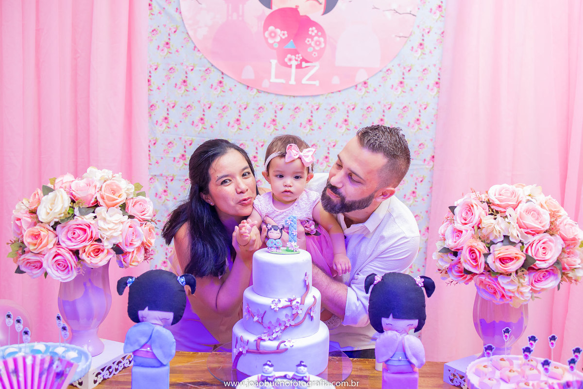 festa kokeshi japonesa oriental menina liz bauru primeiro aninho boneca vela personalizada