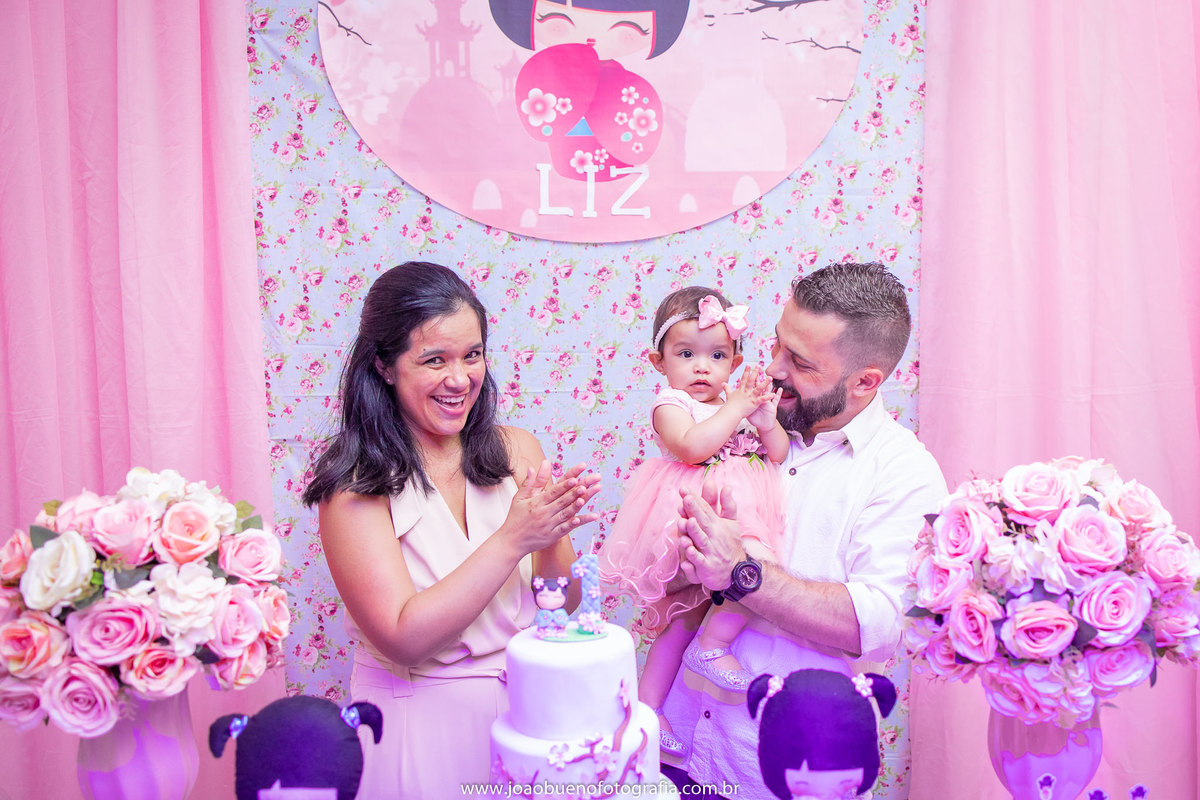 festa kokeshi japonesa oriental menina liz bauru primeiro aninho boneca parabéns festa