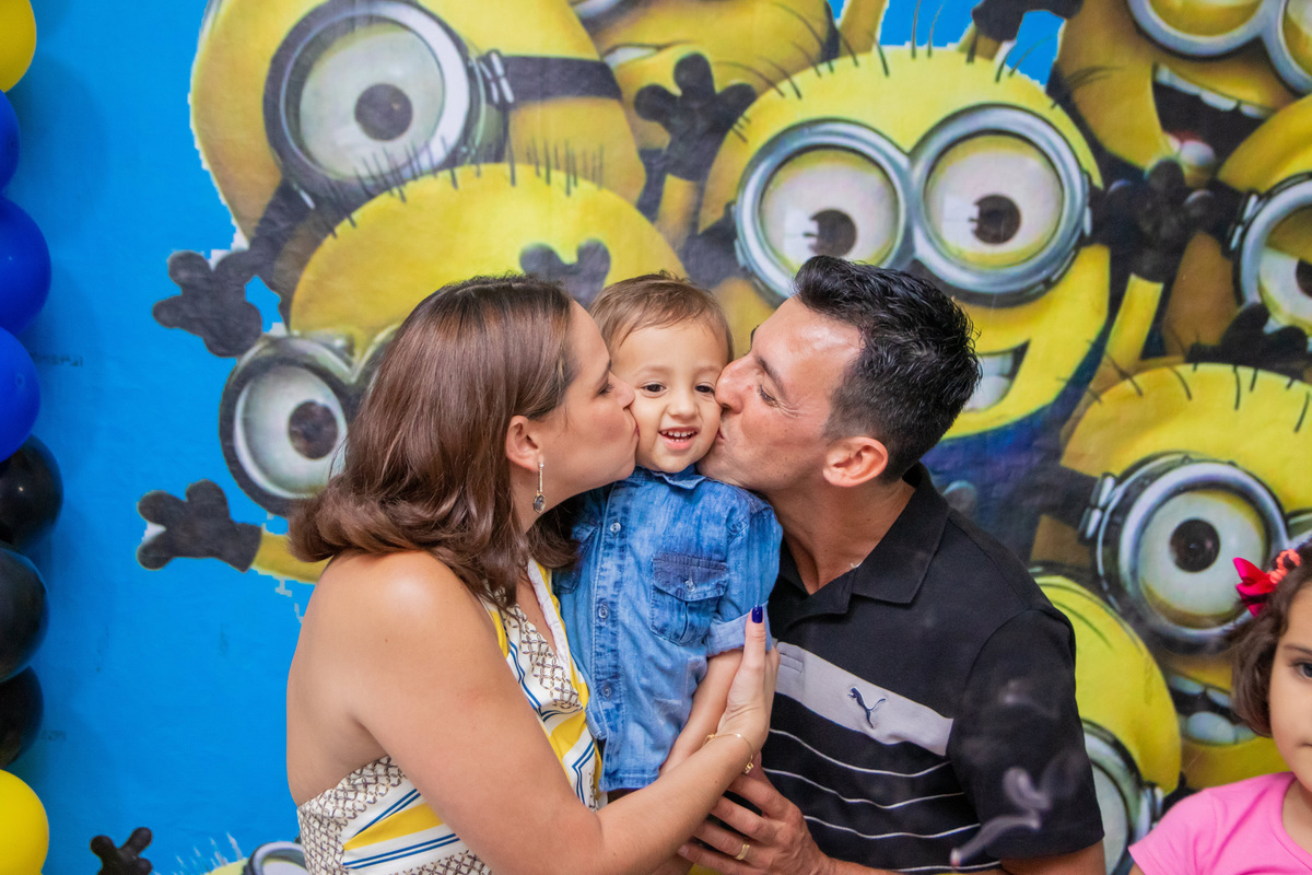 Aniversário Gabriel minions decoração infantil festa aniversário biscoito buffet infantil bauru carinho em família