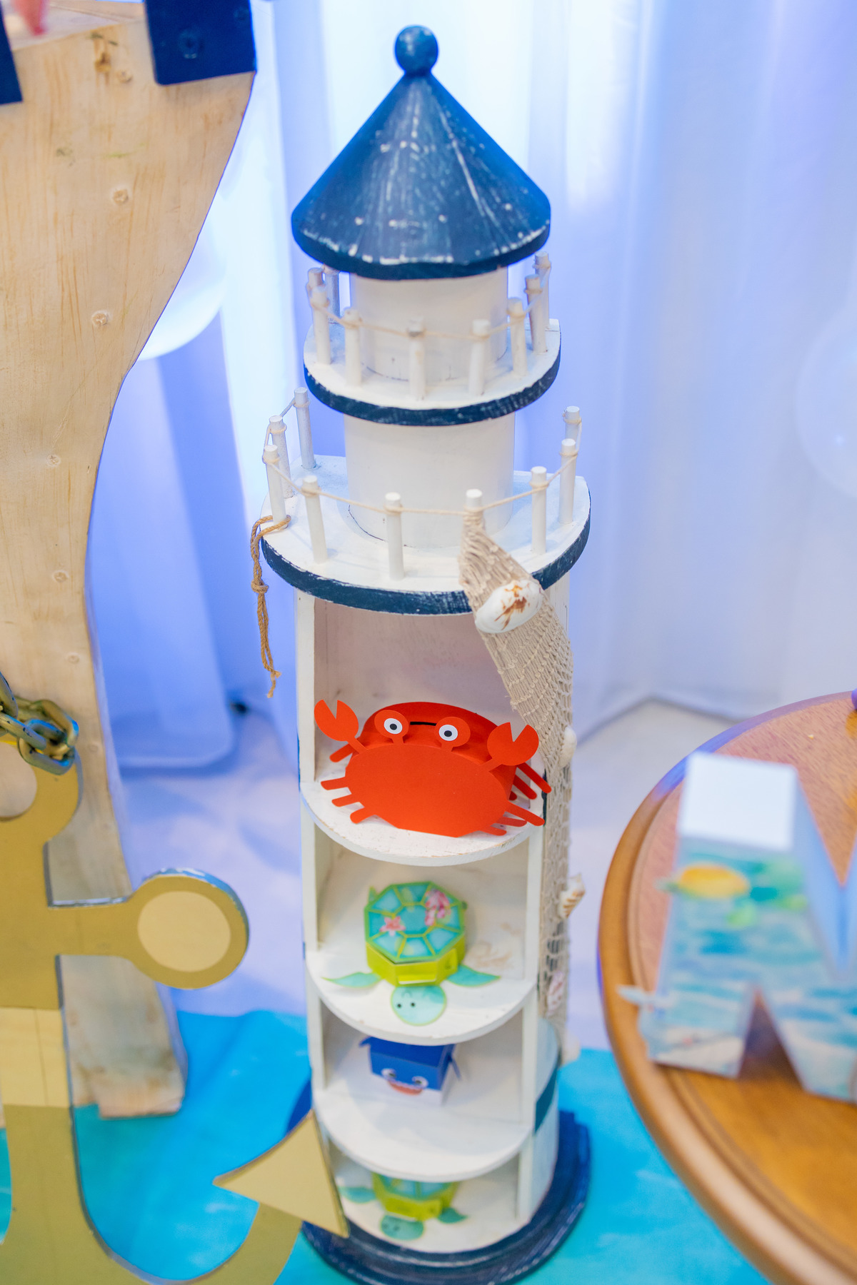 aniversário fundo do mar menino mesa barco bauru mam eventos festa infantil papelaria personalizada caranguejo