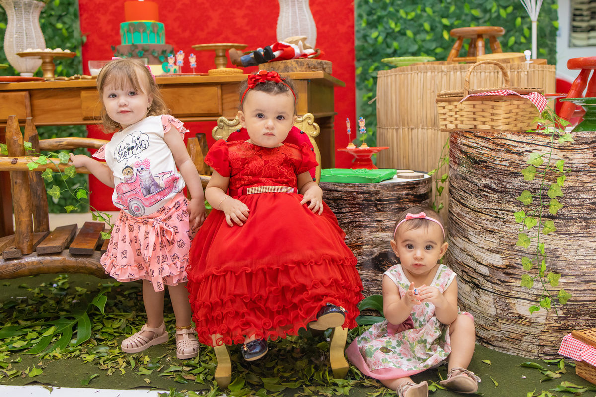 aniversário chapéuzinho vermelho, bauru, festa infantil, buffet infantil, buffet infantil em bauru, buffet kolorê, decoração aniversário infantil, piscina de bolinhas, fotografia, look para bebe menina