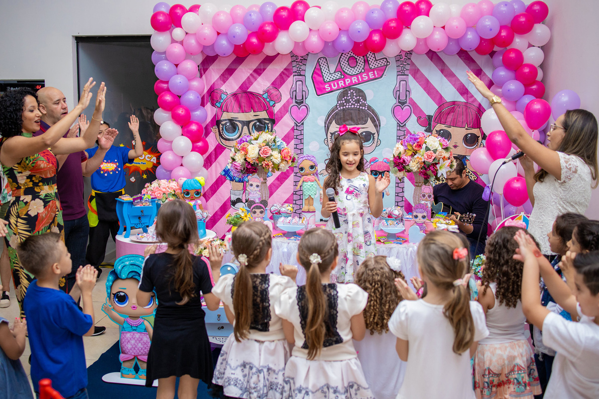 Aniversário infantil em bauru, buffet infantil em bauru, decoração para aniversário em bauru, festa tema lol, buffet pipoca, fotografo infa, bauru, hora do parabéns