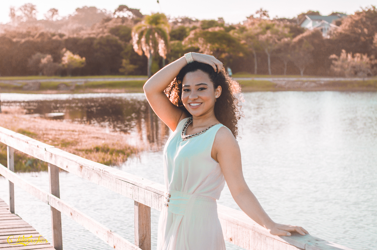 Ensaio Fotográfico de 15 Anos no Lago Municipal de Arroio dos Ratos - Tainara Lindner