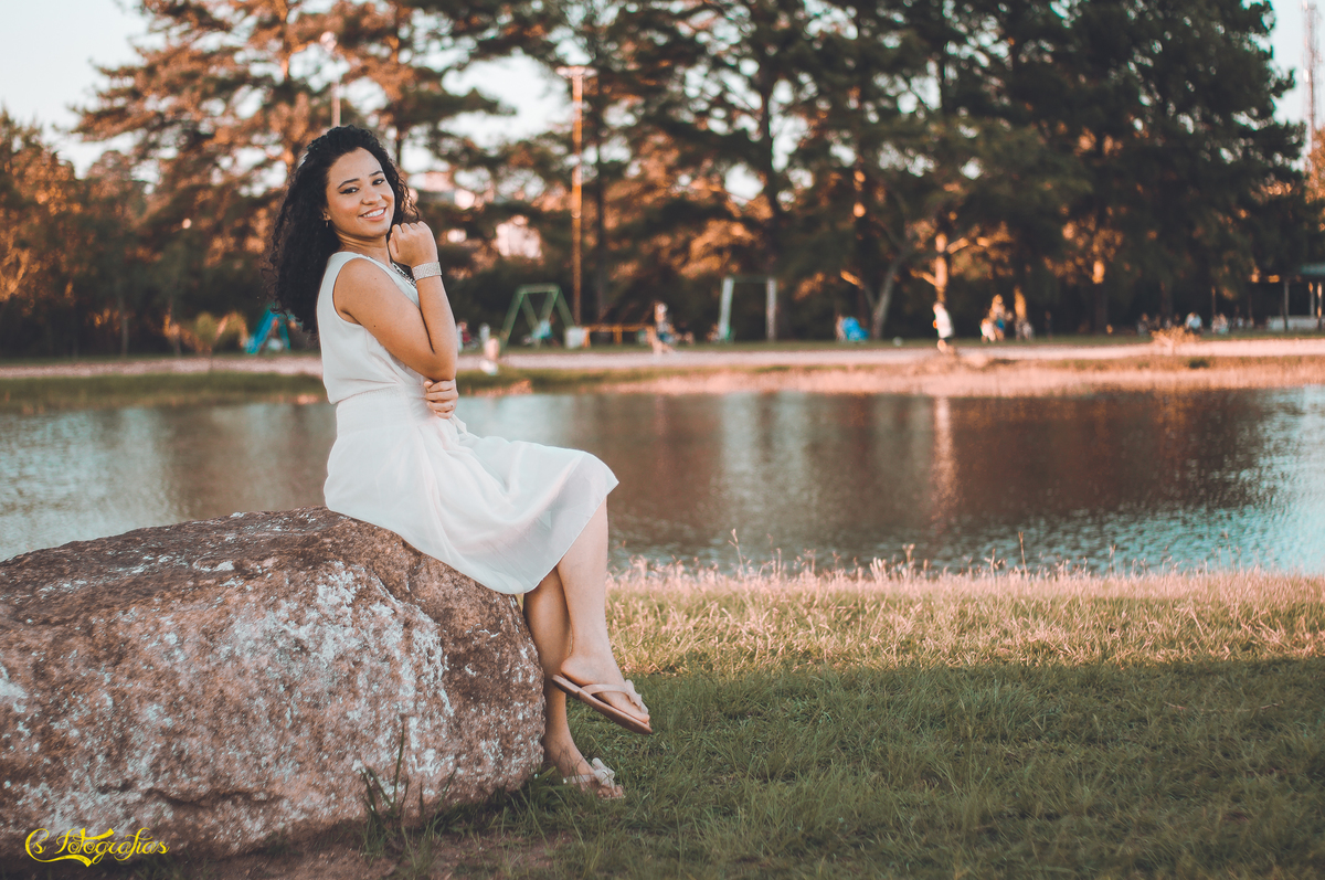 Ensaio Fotográfico de 15 Anos no Lago Municipal de Arroio dos Ratos - Tainara Lindner