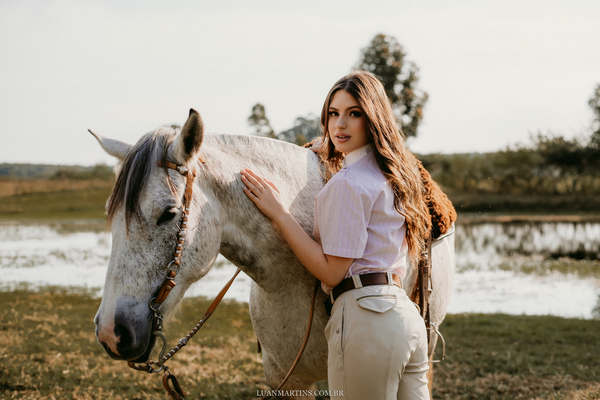 Ensaio fotográfico com cavalo