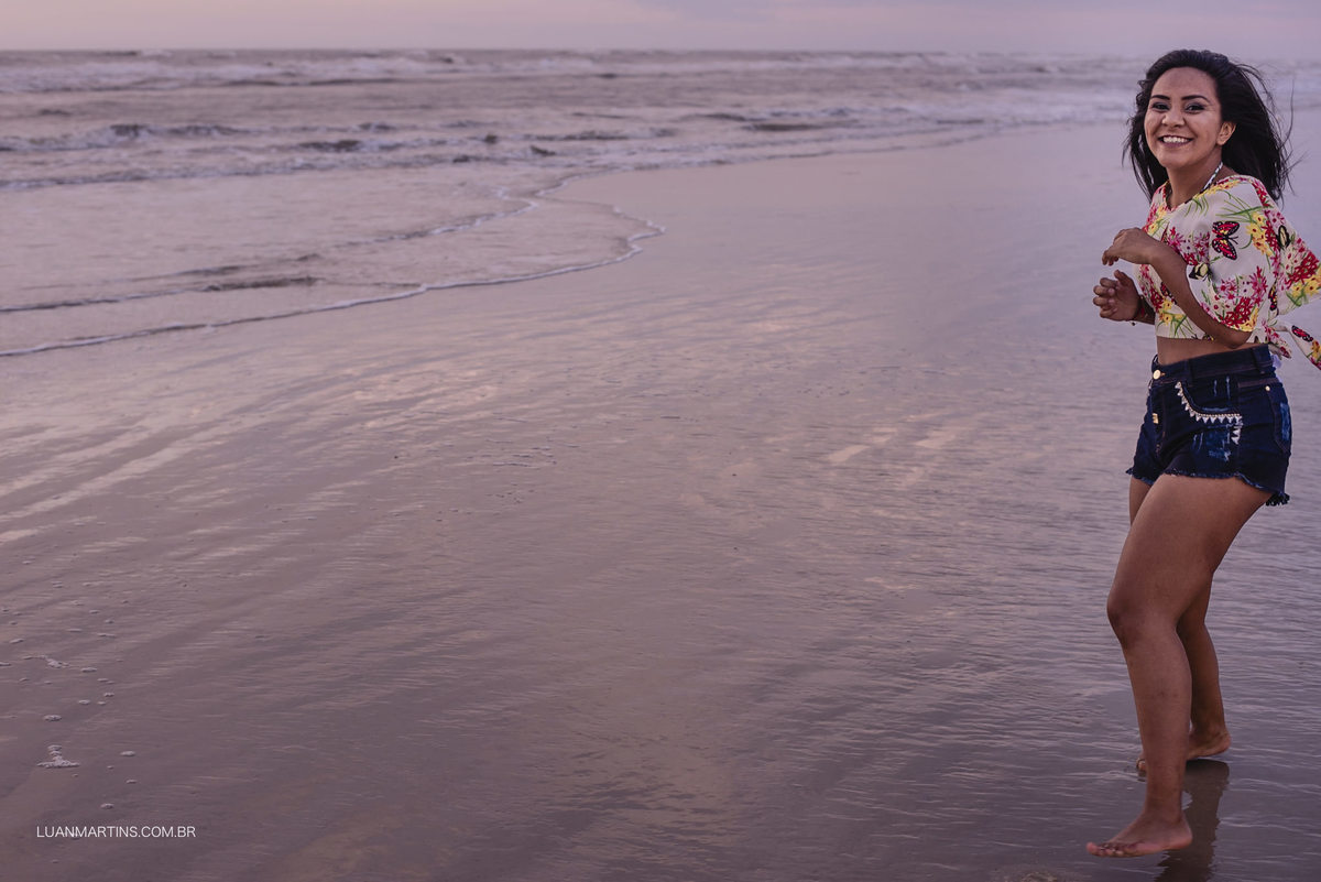 ensaio de 15 anos na praia de tramandaí